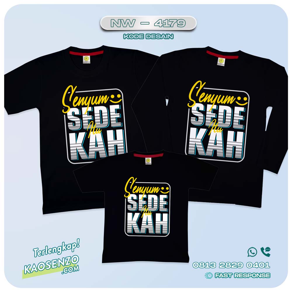 Kaos Keluarga | Kaos Couple | Kaos Keluarga Islami | Kaos Motif Islami NW - 4179