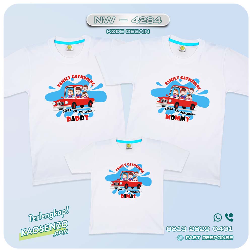 Baju Kaos Family Gathering | Kaos Couple Keluarga | Kaos Gathering - NW 4284