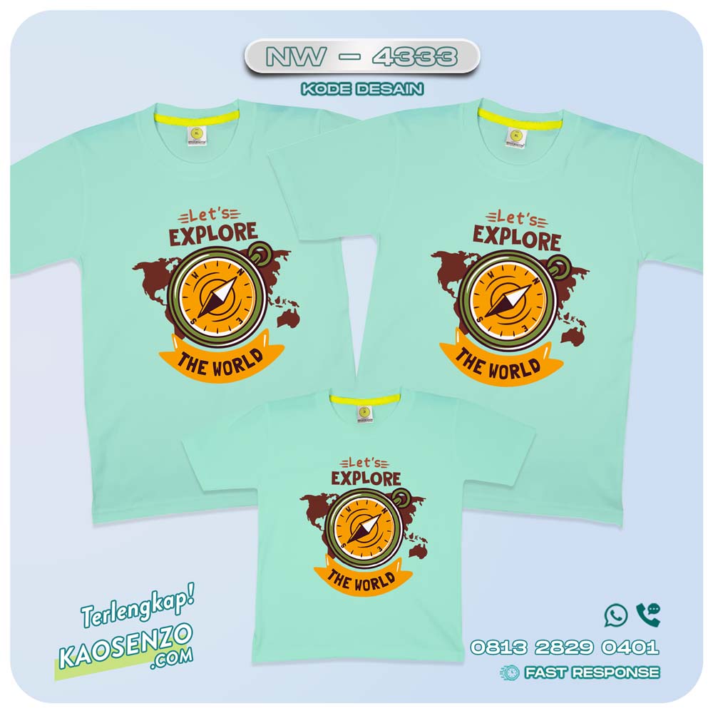 Baju Kaos Family Gathering | Kaos Couple Keluarga | Kaos Gathering | Kaos Traveling - NW 4333