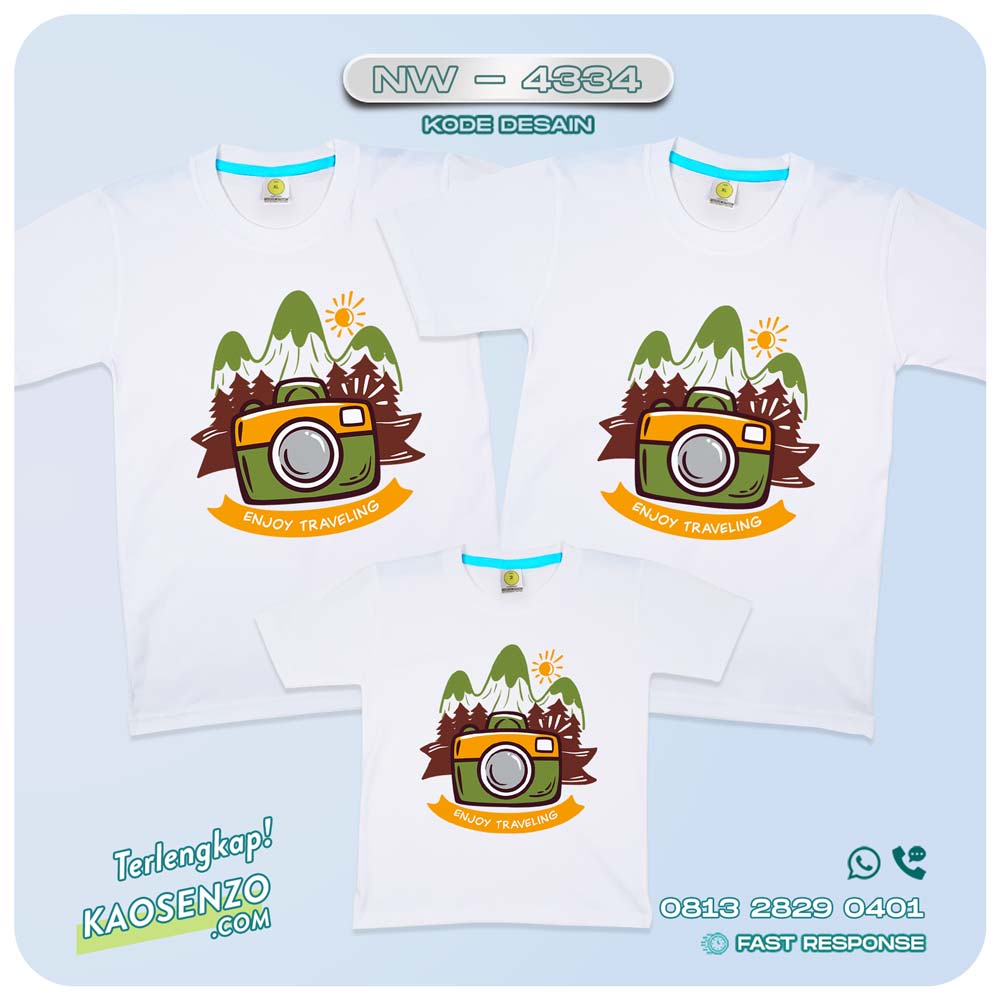 Baju Kaos Family Gathering | Kaos Couple Keluarga | Kaos Gathering | Kaos Traveling - NW 4334