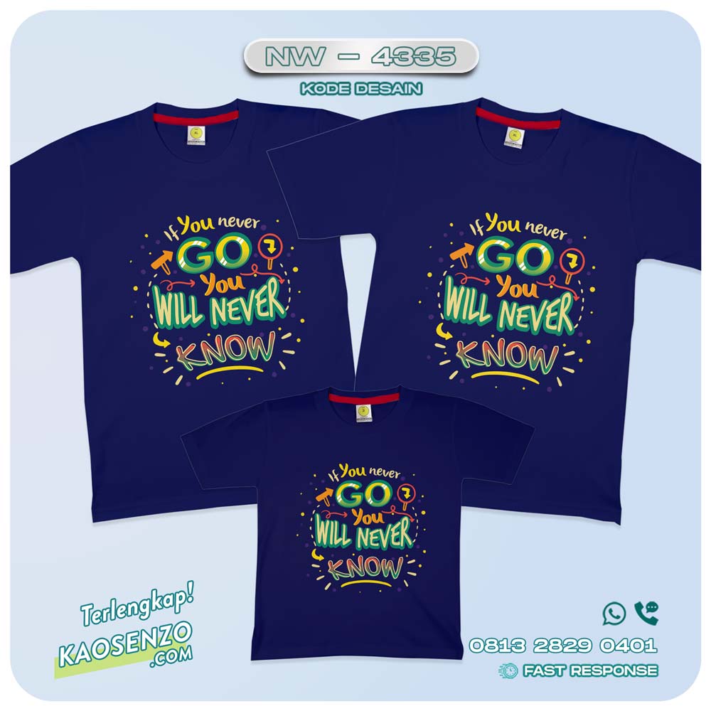 Baju Kaos Family Gathering | Kaos Couple Keluarga | Kaos Gathering | Kaos Traveling - NW 4335