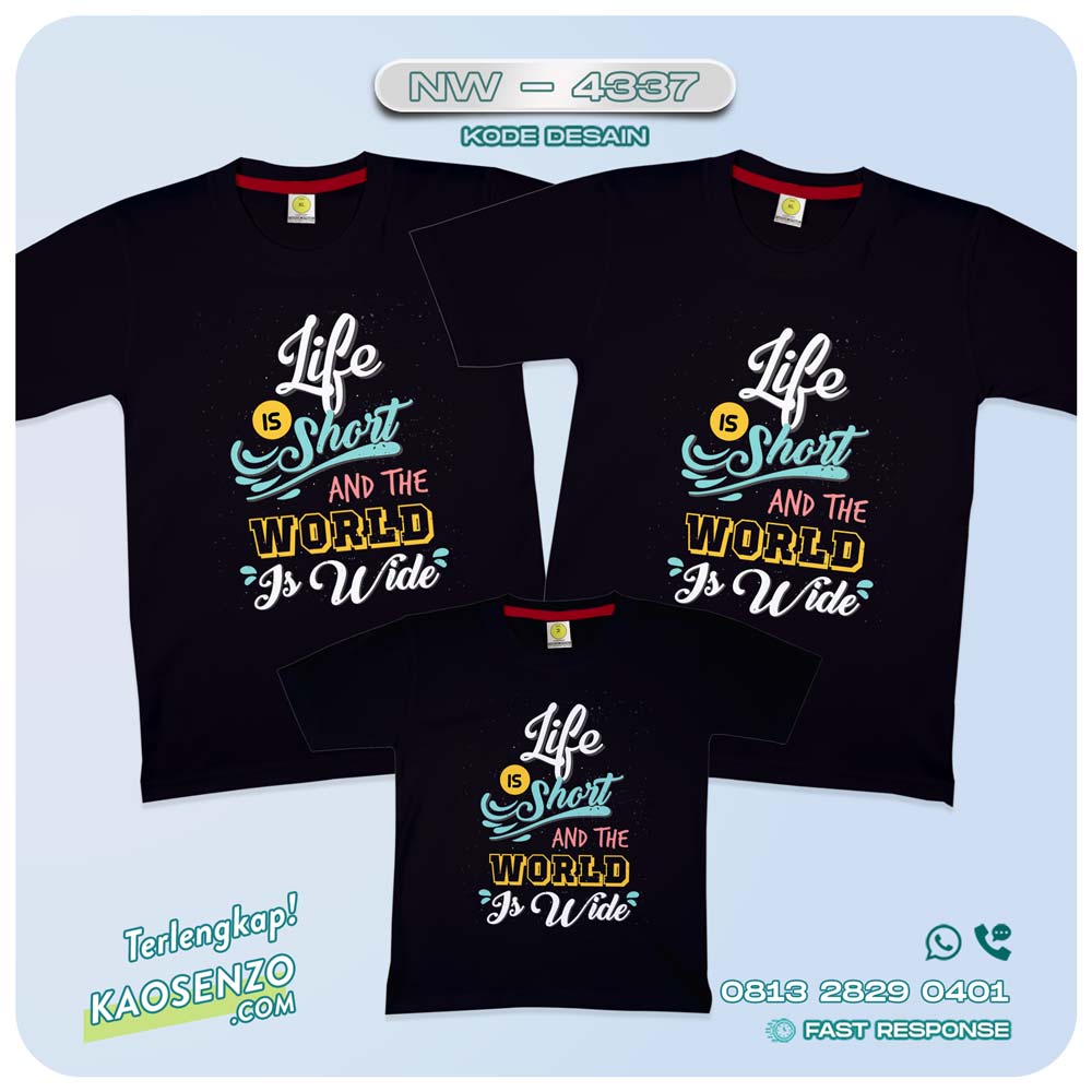 Baju Kaos Family Gathering | Kaos Couple Keluarga | Kaos Gathering | Kaos Traveling - NW 4337