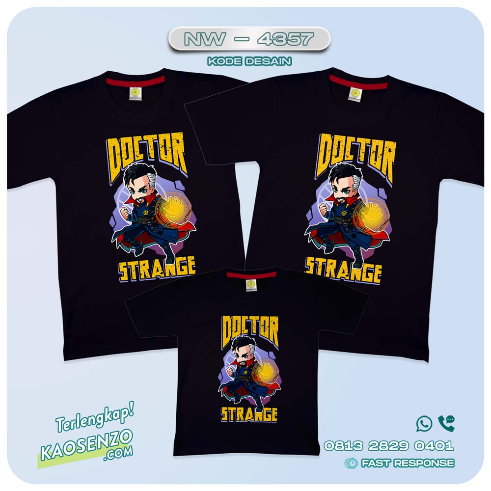 Kaos Couple Keluarga Doctor Strange | Kaos Family Custom | Kaos Doctor Strange - NW 4357