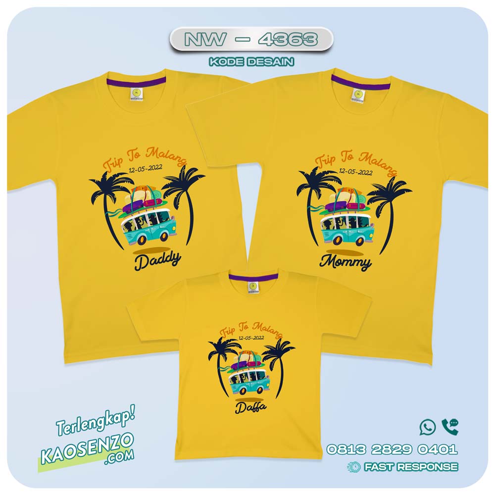 Kaos Couple Keluarga Traveling | Kaos Family Custom Traveling | Kaos Traveling - NW 4363