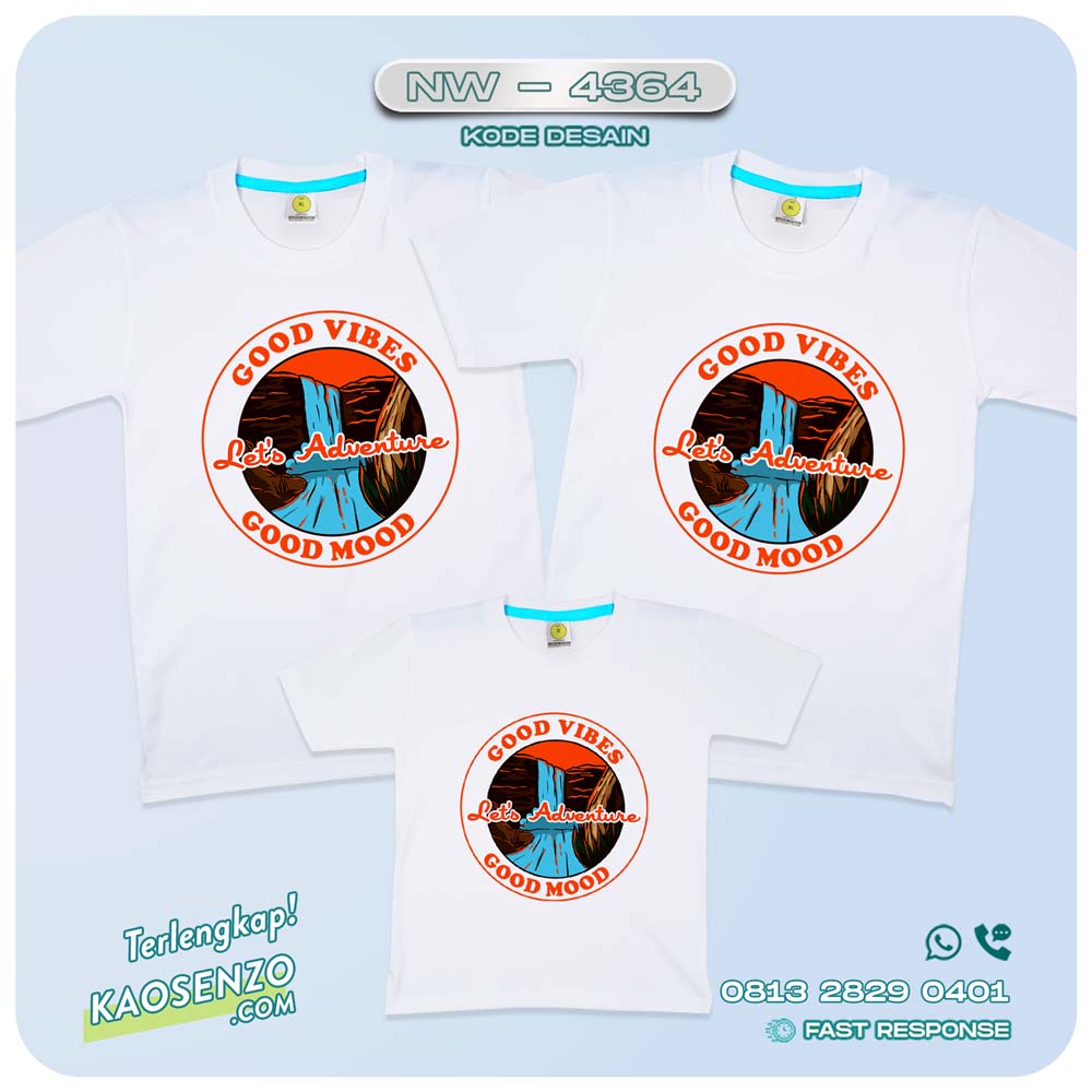 Baju Kaos Couple Keluarga Traveling | Kaos Couple Family | Kaos Traveling - NW 4364