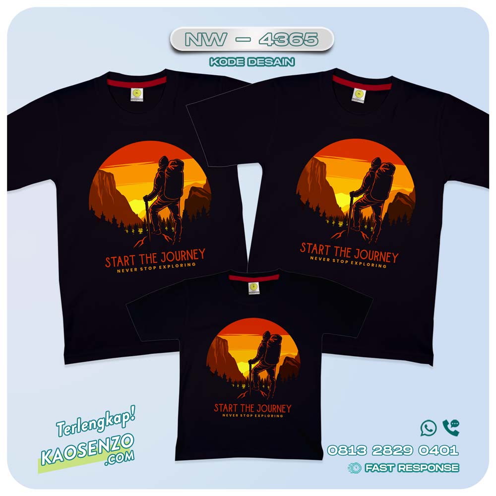 Kaos Couple Keluarga Traveling | Kaos Family Custom Traveling | Kaos Traveling - NW 4365