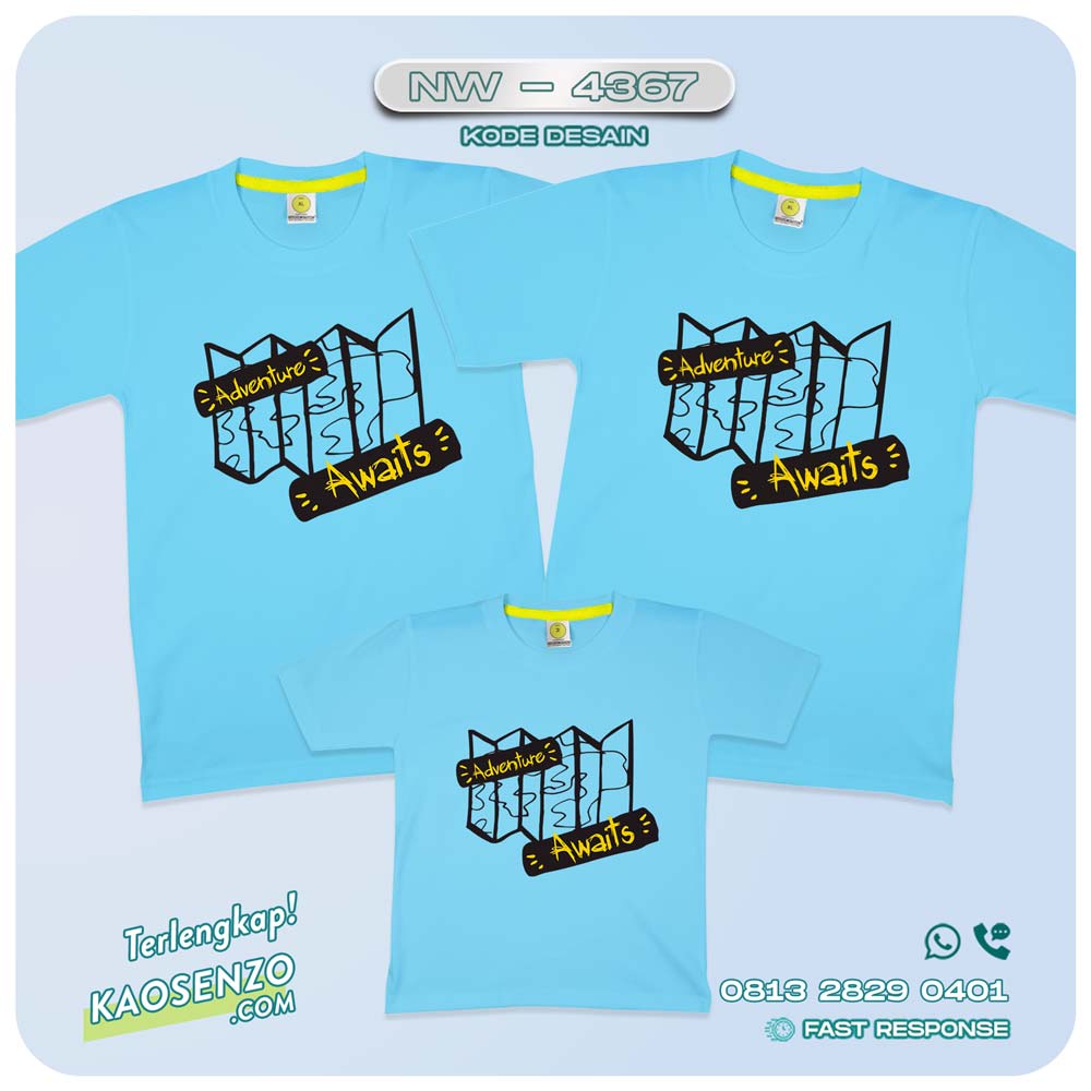 Kaos Couple Keluarga Traveling | Kaos Family Gathering | Kaos Liburan Keluarga | Kaos Traveling - NW 4367