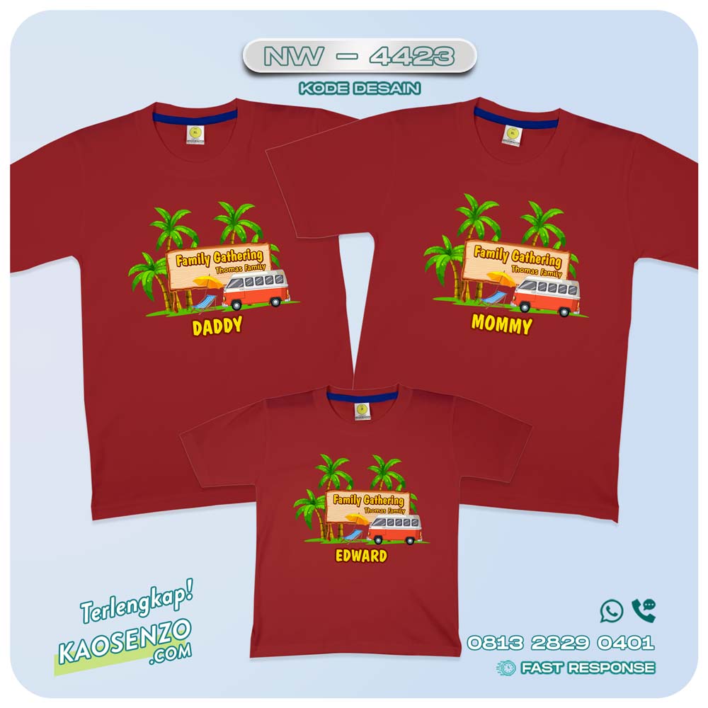 Kaos Couple Keluarga Traveling | Kaos Family Gathering | Kaos Liburan Keluarga | Kaos Traveling - NW 4423