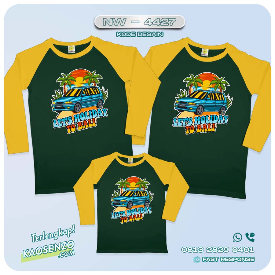 Baju Kaos Couple Keluarga Traveling | Kaos Couple Family Gathering | Kaos Liburan Keluarga | Kaos Traveling - NW 4427