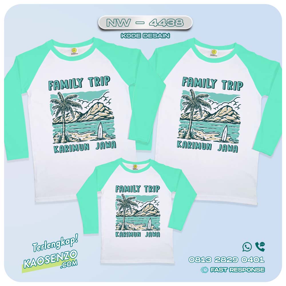 Baju Kaos Couple Keluarga Traveling | Kaos Couple Family Gathering | Kaos Liburan Keluarga | Kaos Traveling - NW 4438