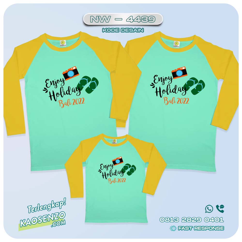 Baju Kaos Couple Keluarga Traveling | Kaos Couple Family Gathering | Kaos Liburan Keluarga | Kaos Traveling - NW 4439