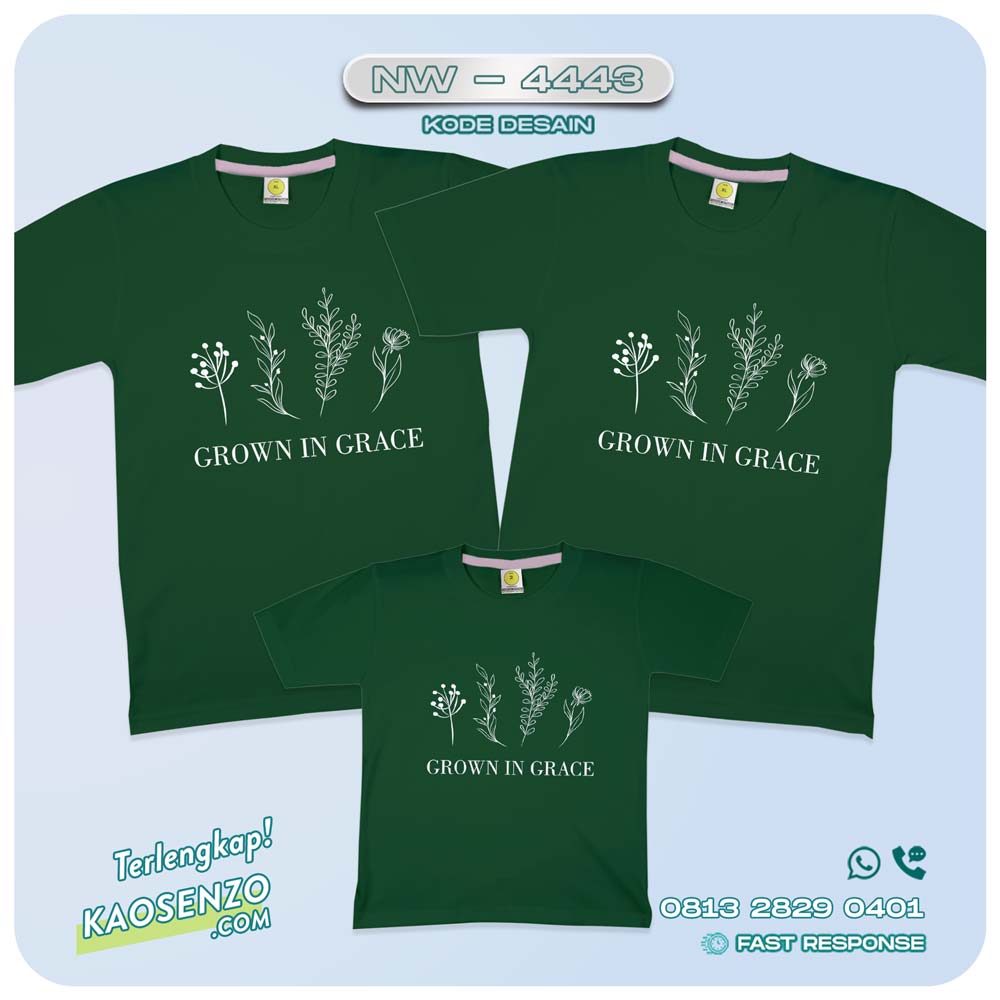 Baju Kaos Couple Keluarga Religi Kristen| Kaos Rohani Kristen | Kaos Tema Religi Kristen NW 4443