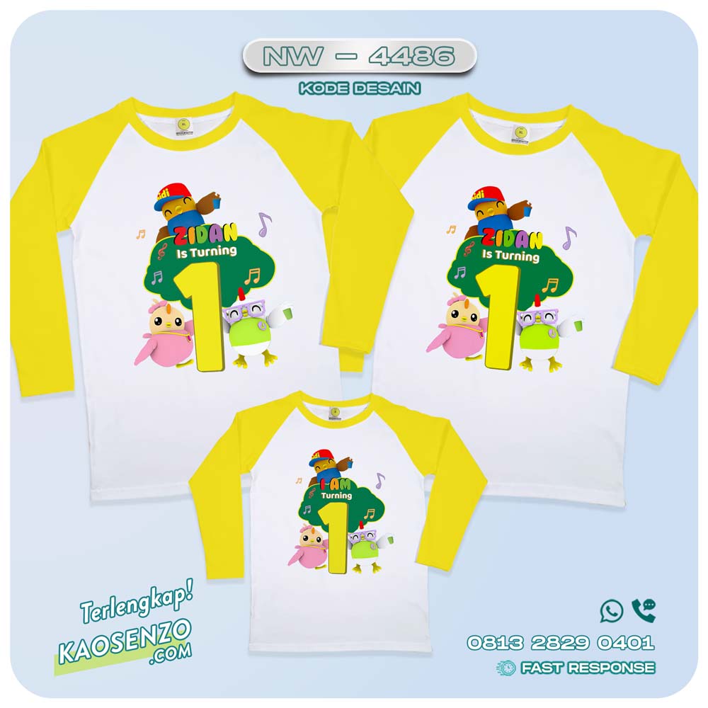 Baju Kaos Couple Keluarga Didi & Friends | Kaos Family Custom Didi & Friends | Kaos Motif Didi & Friends NW - 4486