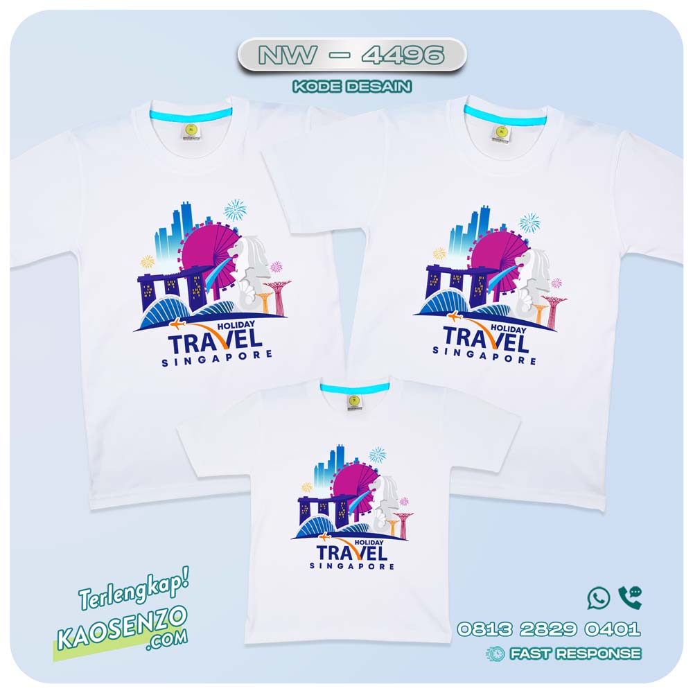 Baju Kaos Couple Keluarga Traveling | Kaos Couple Family Gathering | Kaos Liburan Keluarga | Kaos Traveling - NW 4496