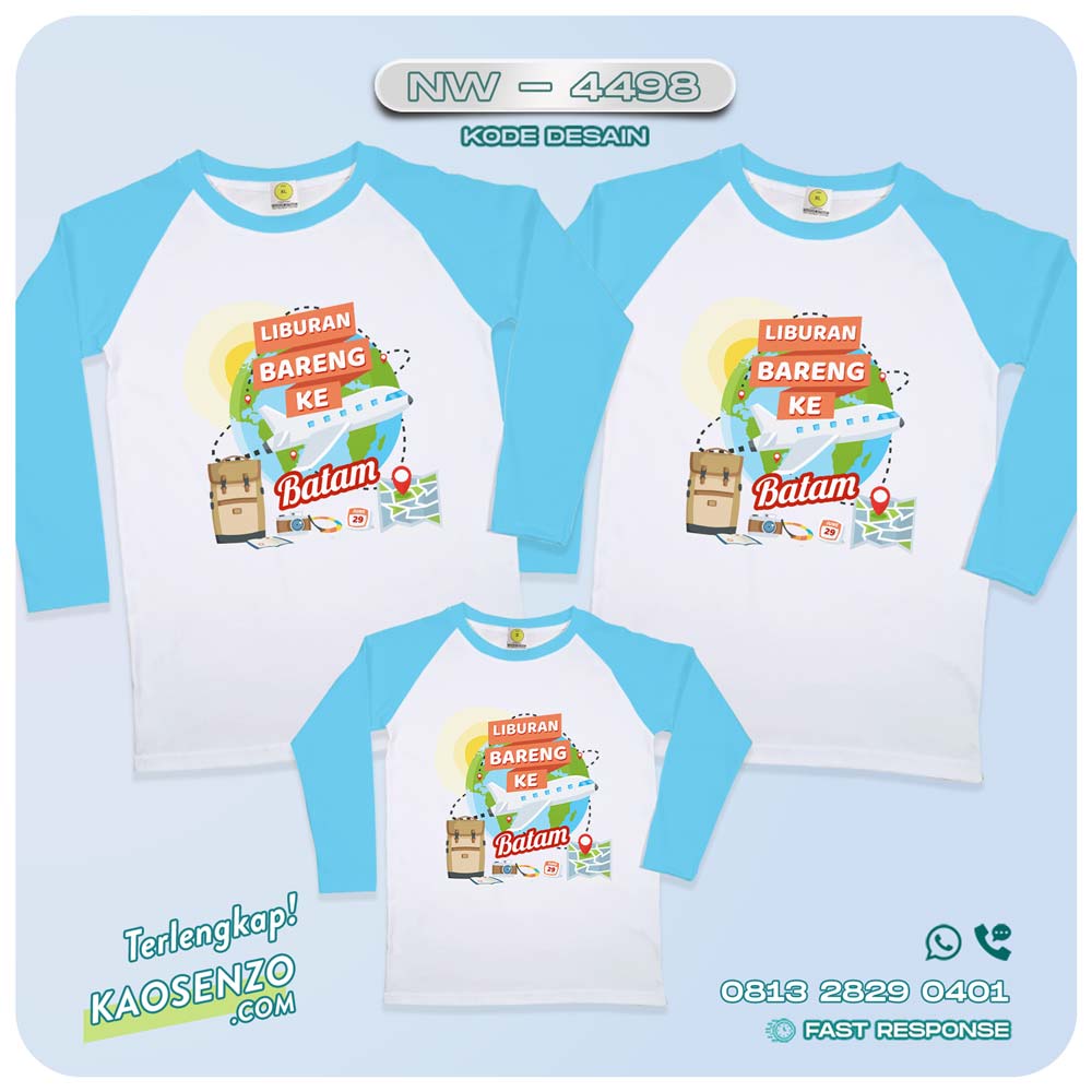 Baju Kaos Couple Keluarga Traveling | Kaos Couple Family Gathering | Kaos Liburan Keluarga | Kaos Traveling - NW 4498