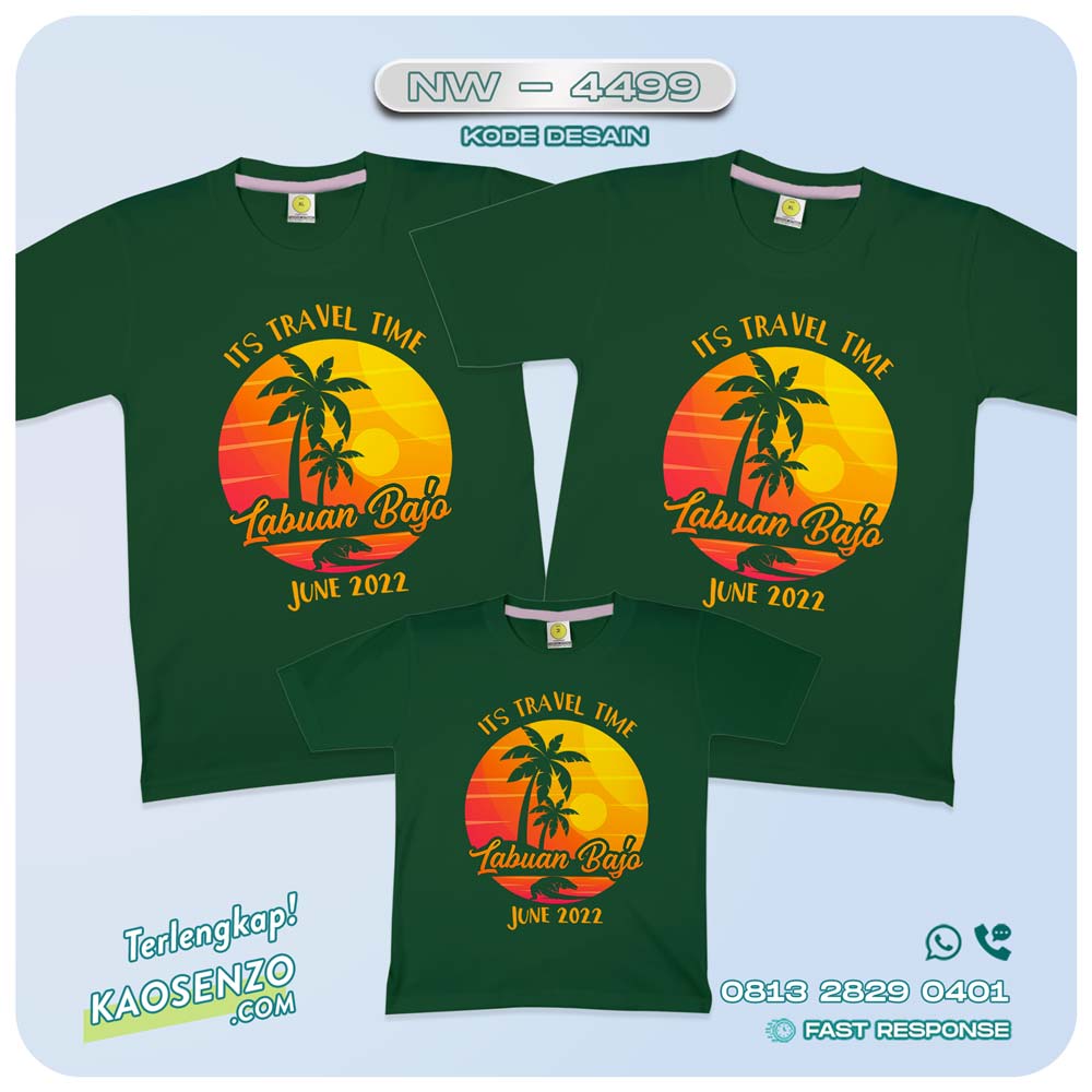 Kaos Couple Keluarga Traveling | Kaos Family Gathering | Kaos Liburan Keluarga | Kaos Traveling - NW 4499