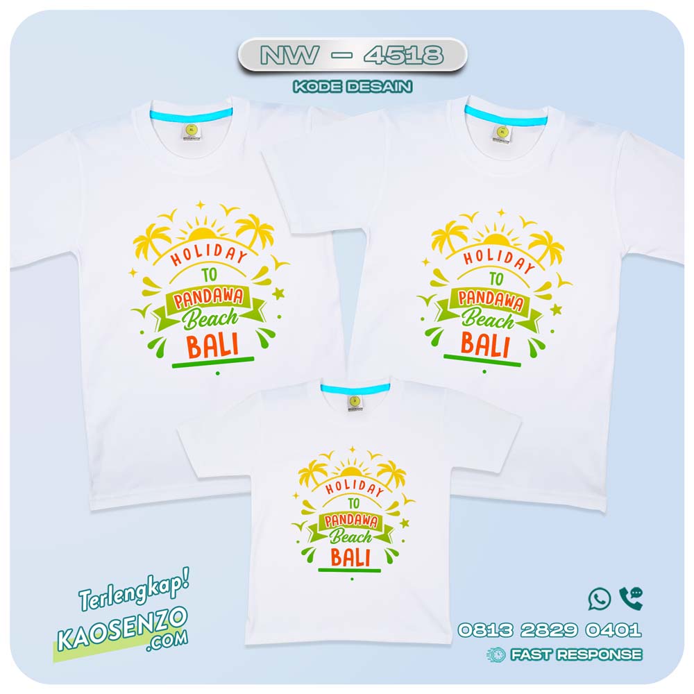 Baju Kaos Couple Keluarga Traveling | Kaos Couple Family Gathering | Kaos Liburan Keluarga | Kaos Traveling - NW 4518