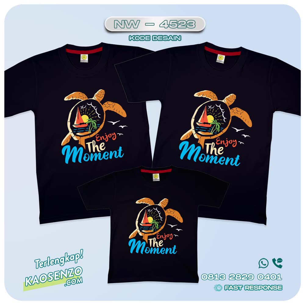 Kaos Couple Keluarga Traveling | Kaos Family Gathering | Kaos Liburan Keluarga | Kaos Traveling - NW 4523