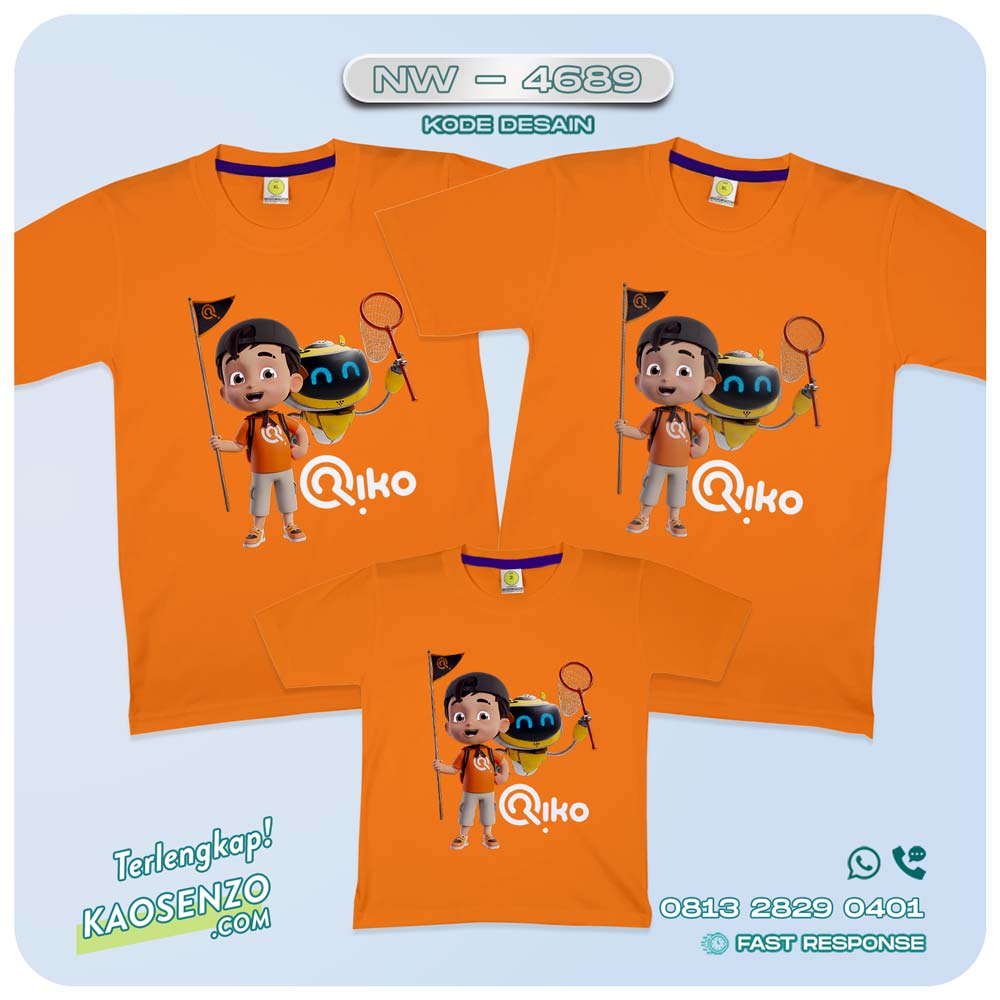 Baju Kaos Couple Keluarga Riko The Series | Kaos Family Custom Riko The Series | Kaos Riko The Series - NW 4689