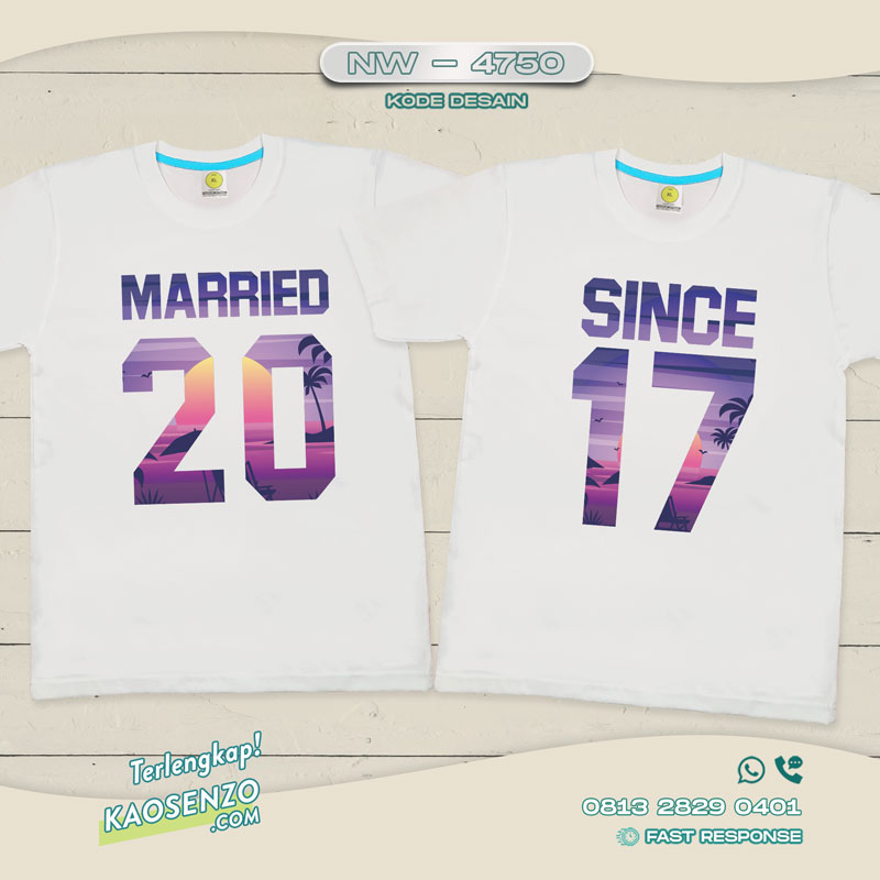 Baju Kaos Couple Pasangan | Kaos Family Custom Suami Istri | Kaos Couple Pasangan - NW 4750