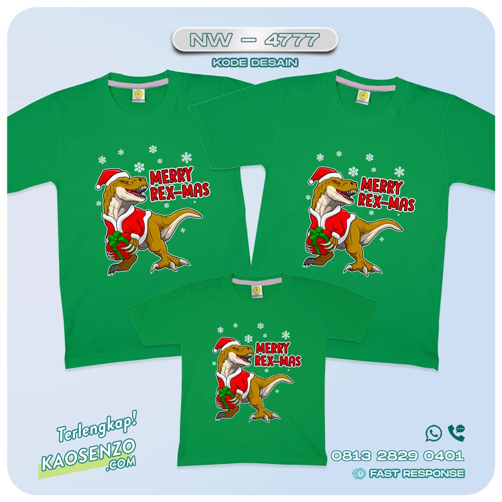 Baju Kaos Couple Keluarga Natal | Kaos Family Custom Christmas | Kaos Natal - NW 4777