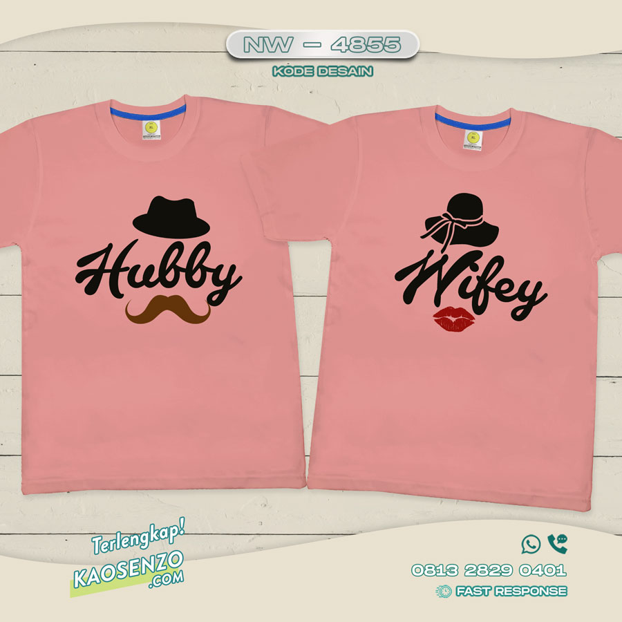 Baju Kaos Couple Pasangan | Kaos Family Custom Suami Istri | Kaos Pasangan - NW 4855