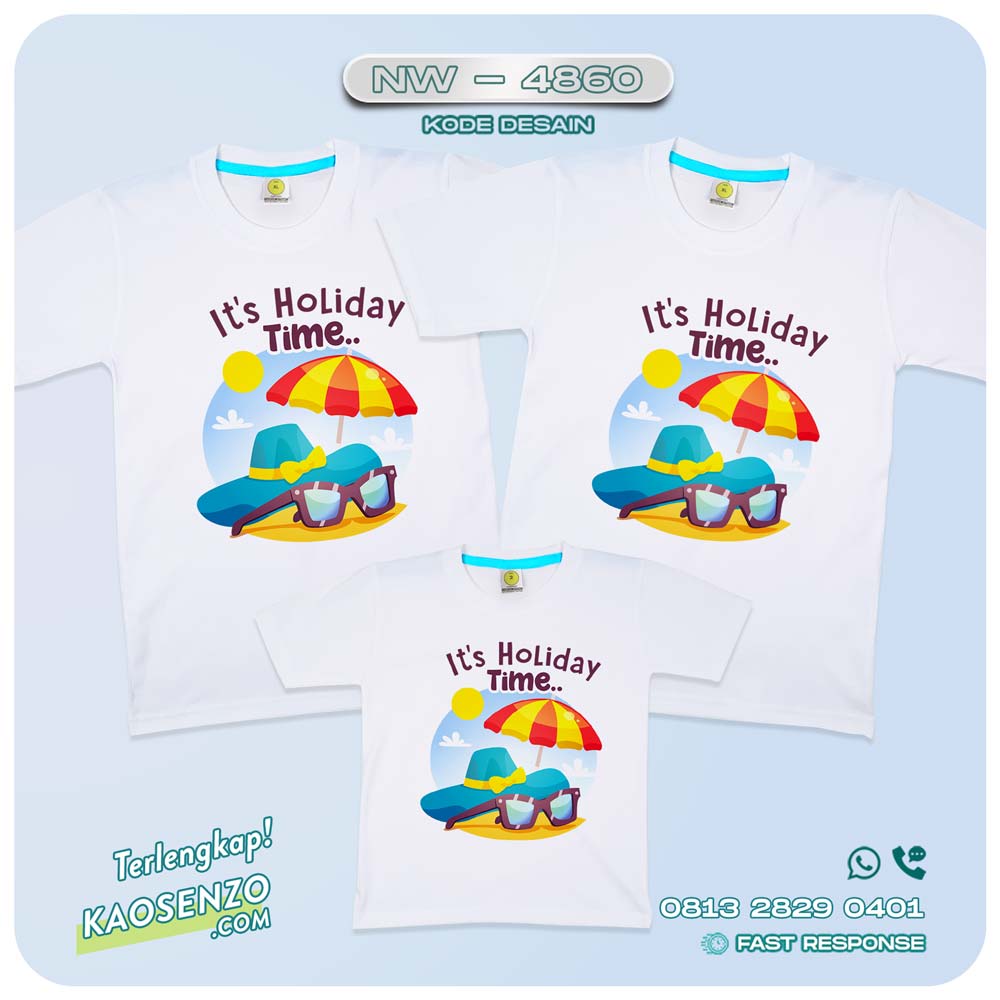 Baju Kaos Couple Keluarga Traveling | Kaos Couple Family Gathering | Kaos Liburan Keluarga | Kaos Traveling - NW 4860