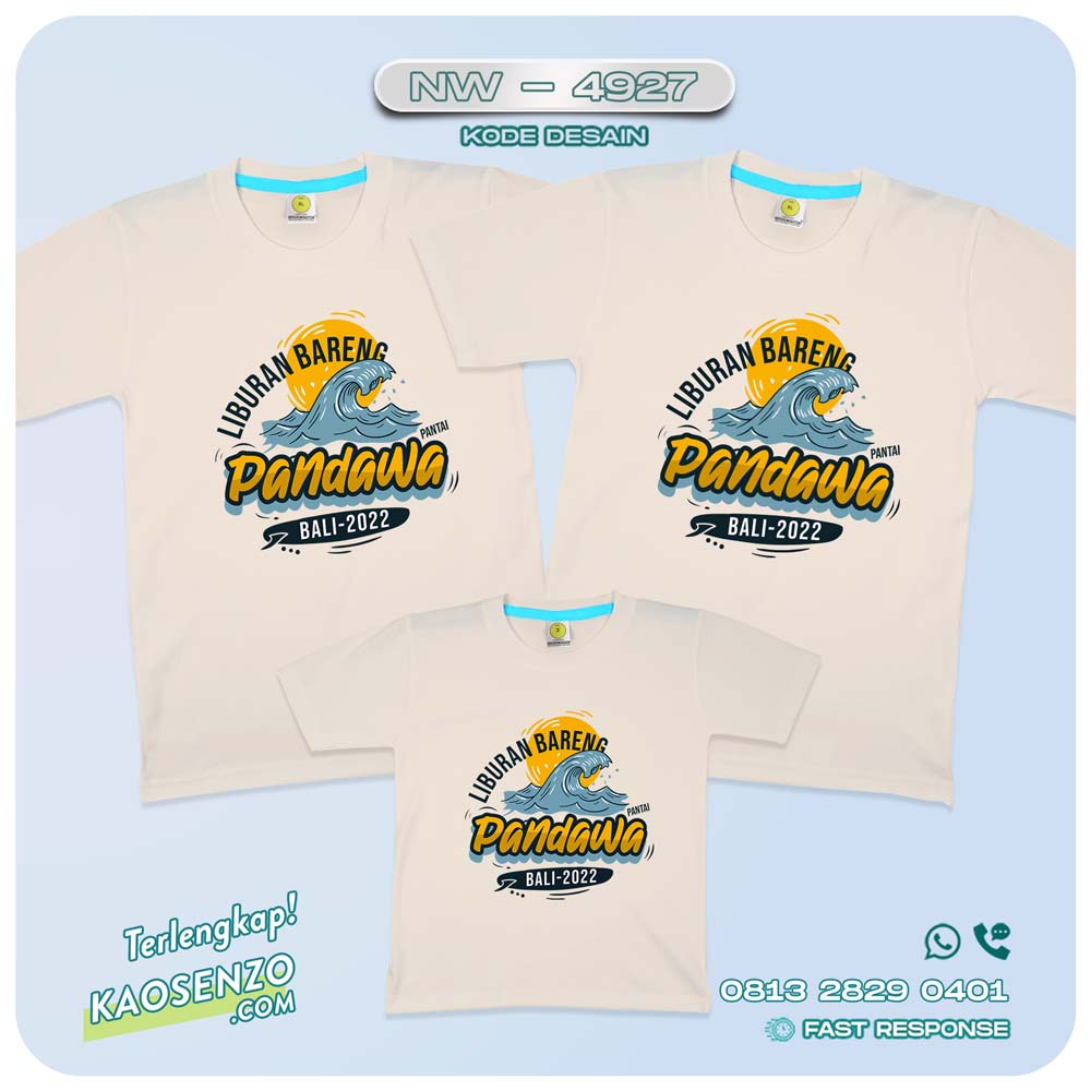 Kaos Couple Keluarga Traveling | Kaos Family Gathering | Kaos Liburan Keluarga | Kaos Traveling - NW 4927