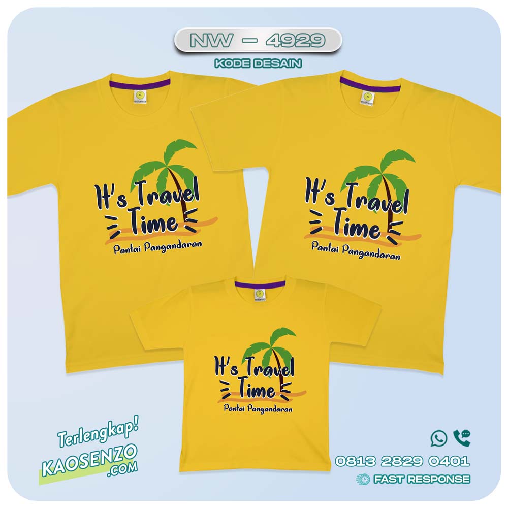 Kaos Couple Keluarga Traveling | Kaos Family Gathering | Kaos Liburan Keluarga | Kaos Traveling - NW 4929