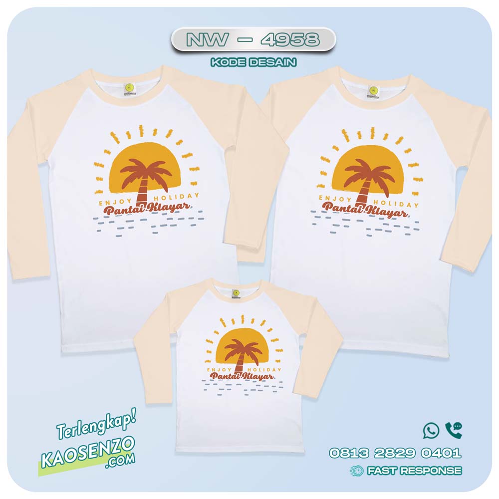 Baju Kaos Couple Keluarga Traveling | Kaos Couple Family Gathering | Kaos Liburan Keluarga | Kaos Liburan - NW 4958