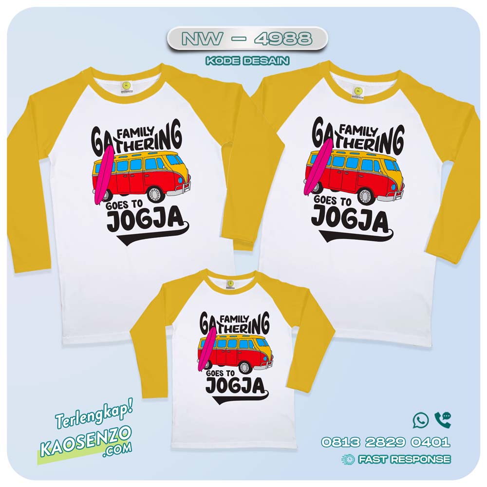 Baju Kaos Couple Keluarga Traveling | Kaos Couple Family Gathering | Kaos Liburan Keluarga | Kaos Traveling - NW 4988