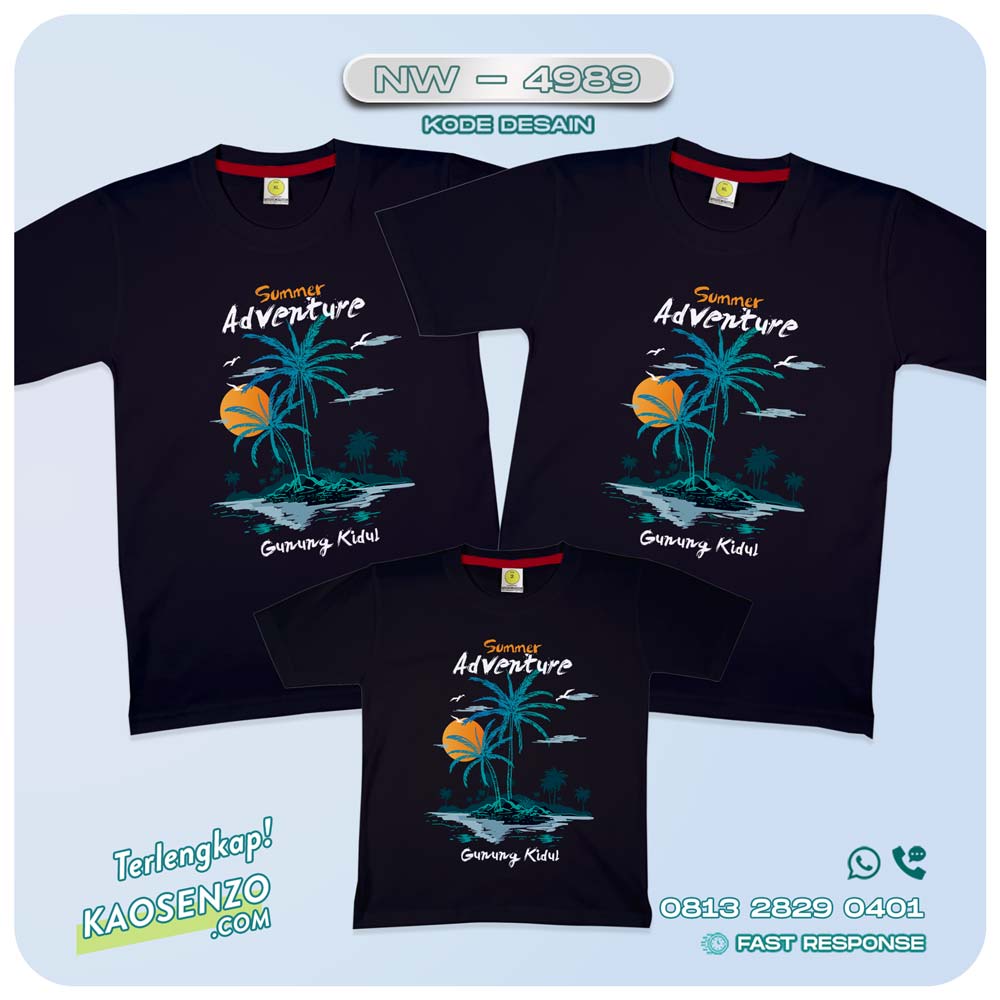 Kaos Couple Keluarga Traveling | Kaos Family Gathering | Kaos Liburan Keluarga | Kaos Liburan - NW 4989