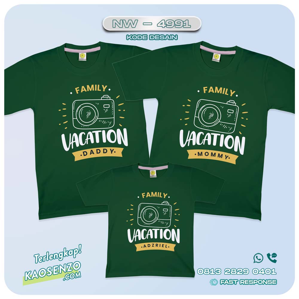 Kaos Couple Keluarga Traveling | Kaos Family Gathering | Kaos Liburan Keluarga | Kaos Liburan - NW 4991