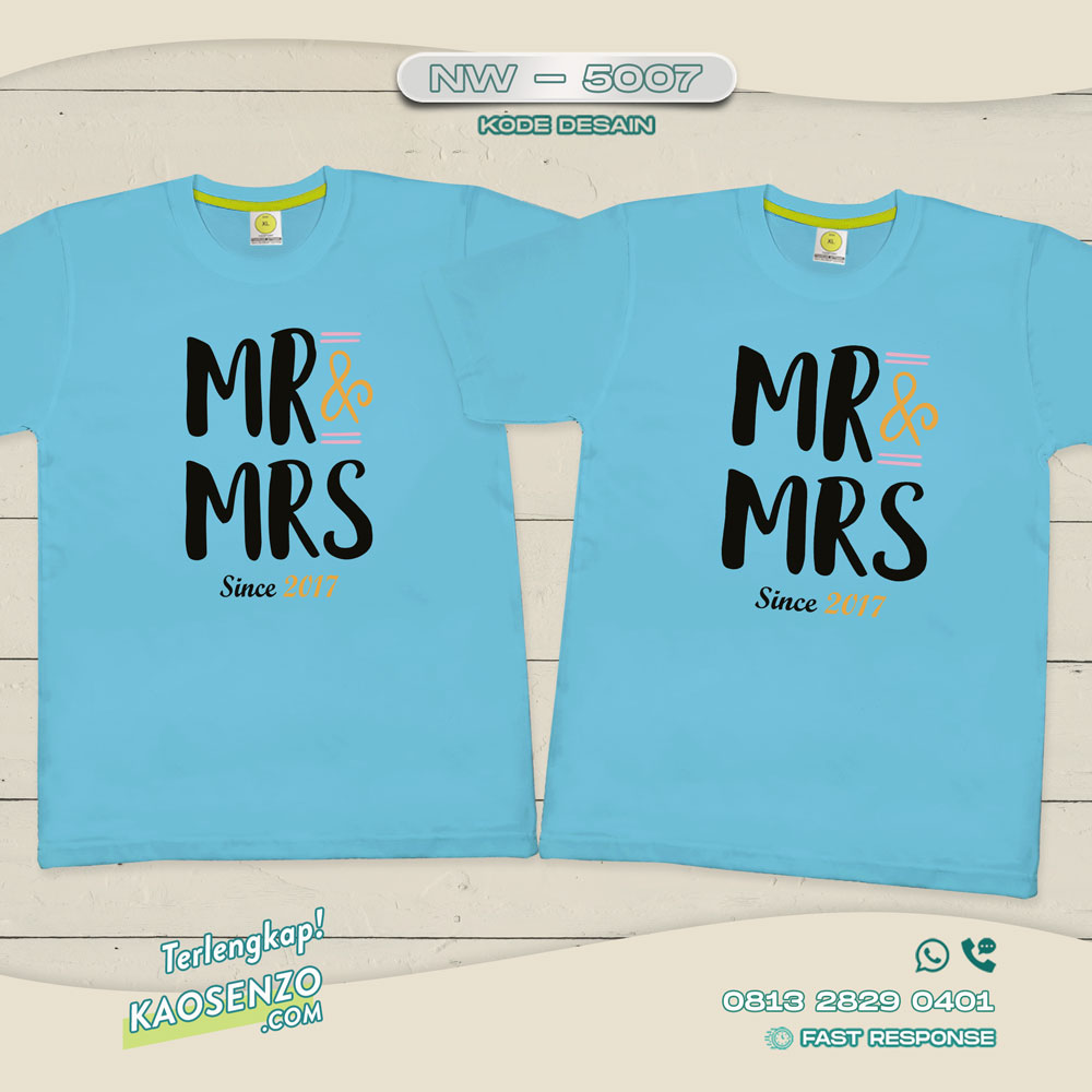 Baju Kaos Couple Pasangan | Kaos Family Custom Suami Istri | Kaos Pasangan - NW 5007