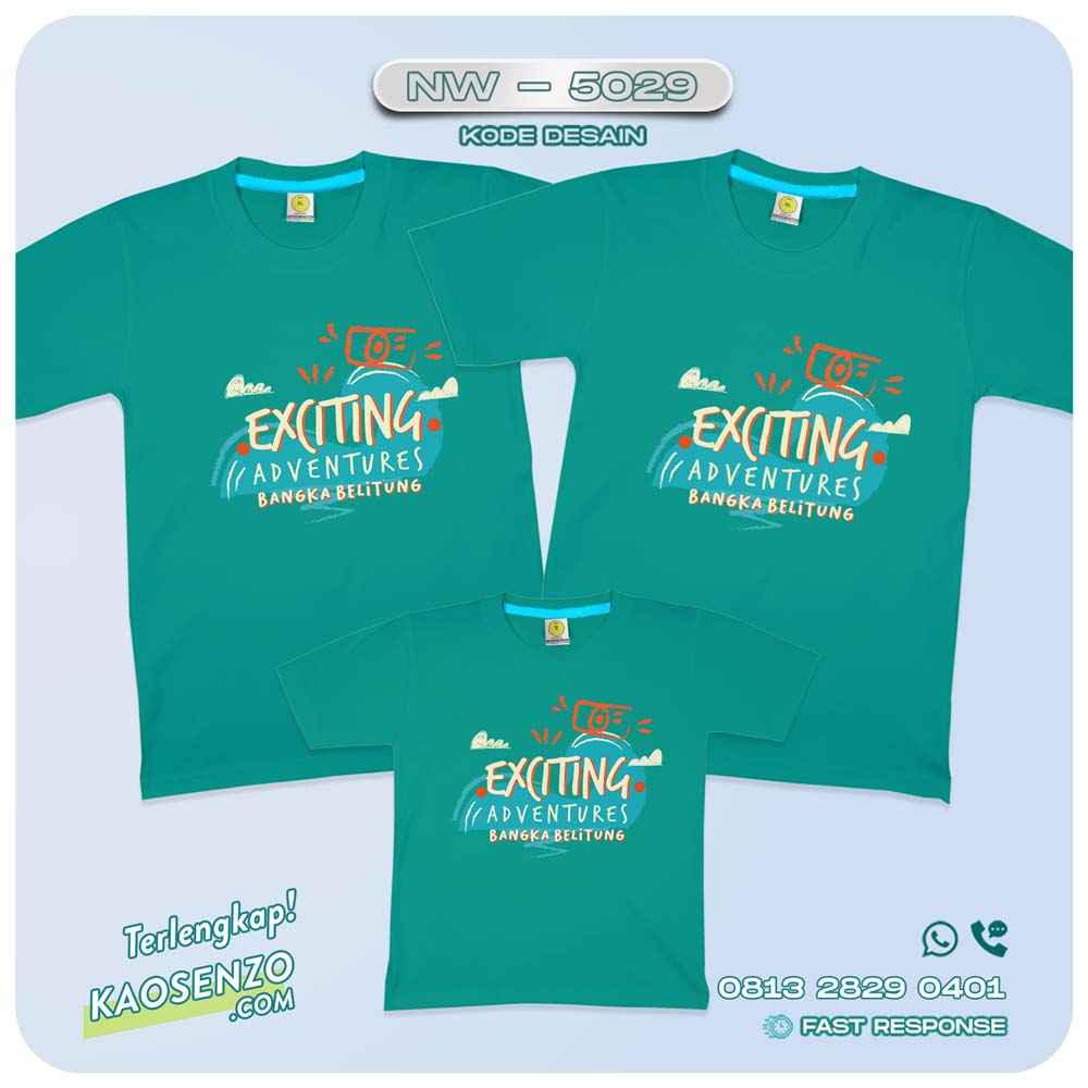 Kaos Couple Keluarga Traveling | Kaos Family Gathering | Kaos Liburan Keluarga | Kaos Liburan - NW 5029