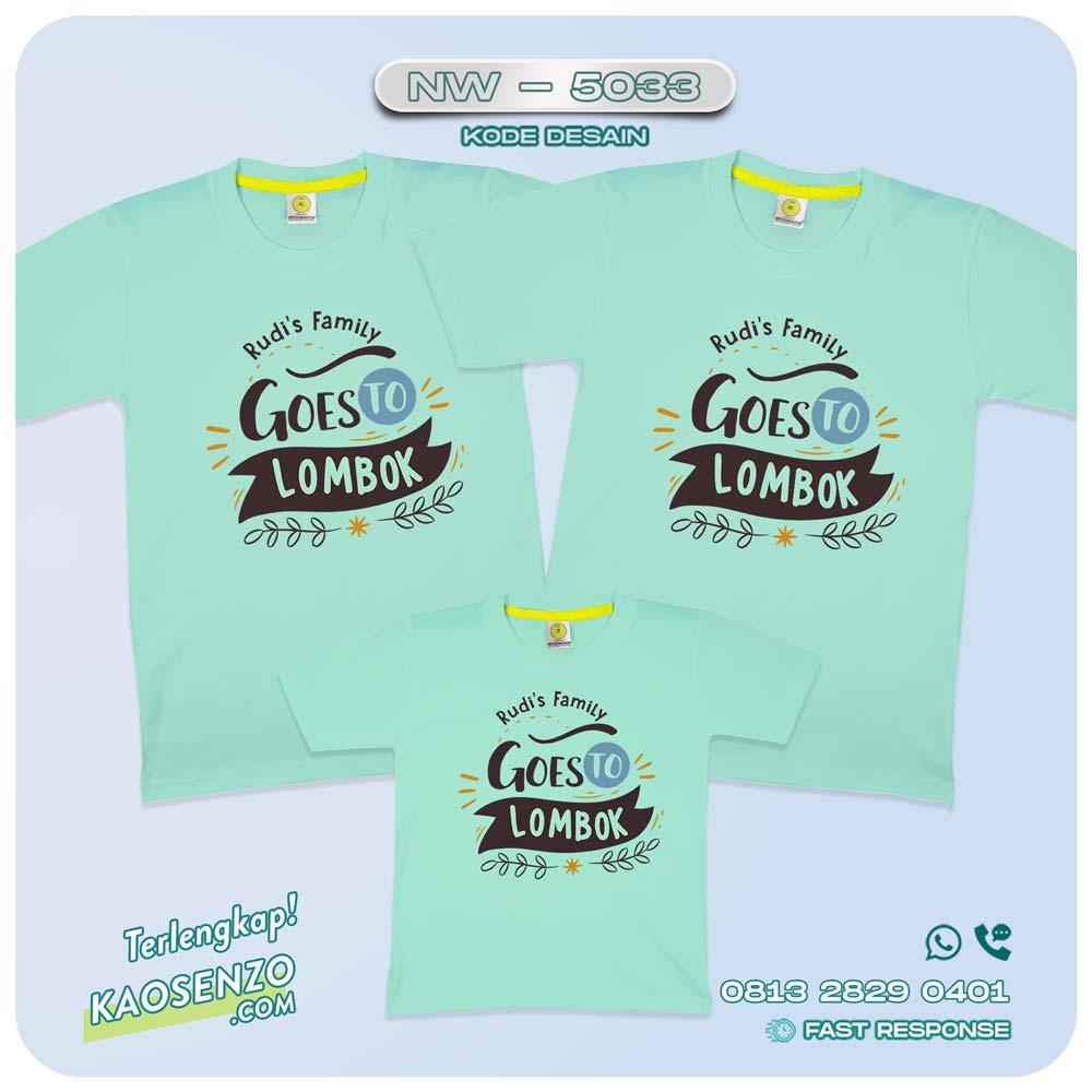 Kaos Couple Keluarga Traveling | Kaos Family Gathering | Kaos Liburan Keluarga | Kaos Liburan - NW 5033