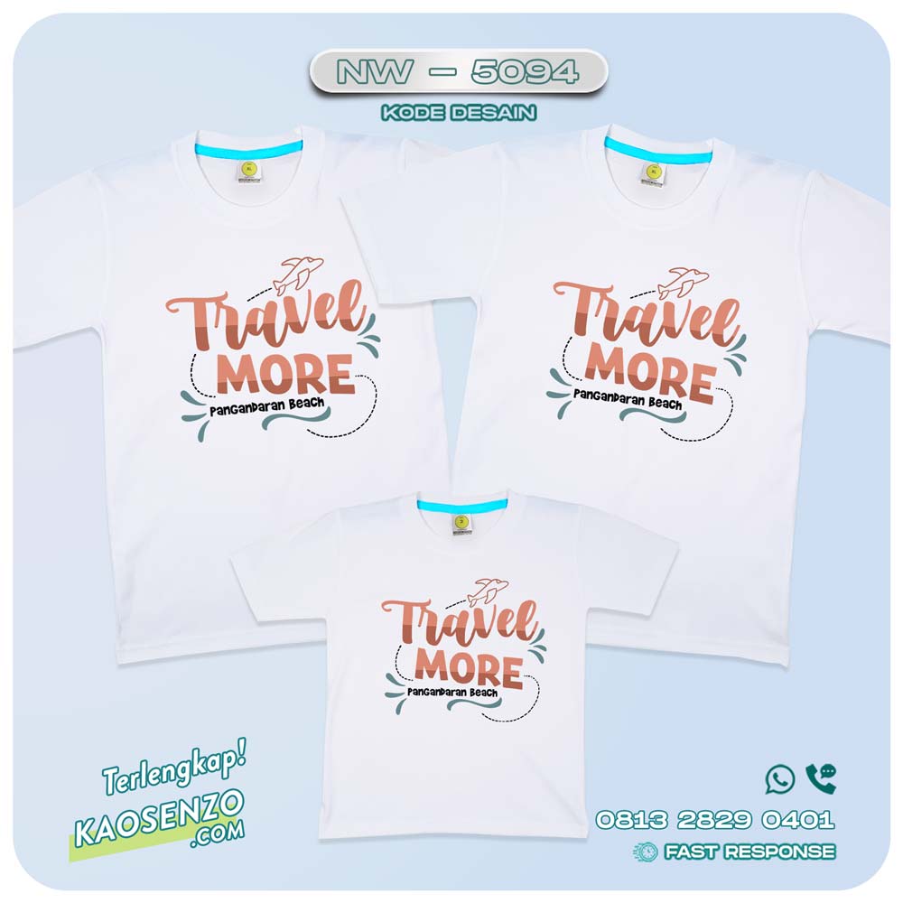 Baju Kaos Couple Keluarga Traveling | Kaos Couple Family Gathering | Kaos Liburan Keluarga | Kaos Liburan - NW 5094