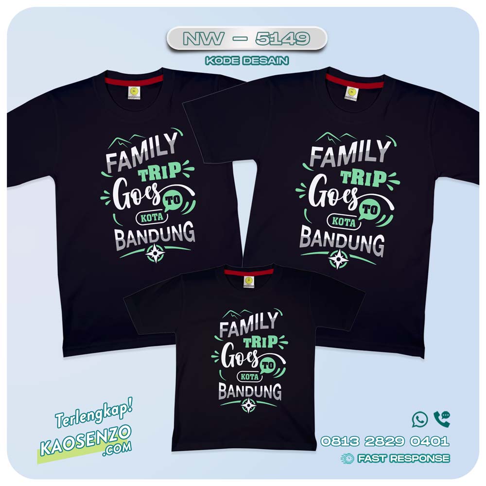 Kaos Couple Keluarga Traveling | Kaos Family Gathering | Kaos Liburan Keluarga | Kaos Liburan - NW 5149