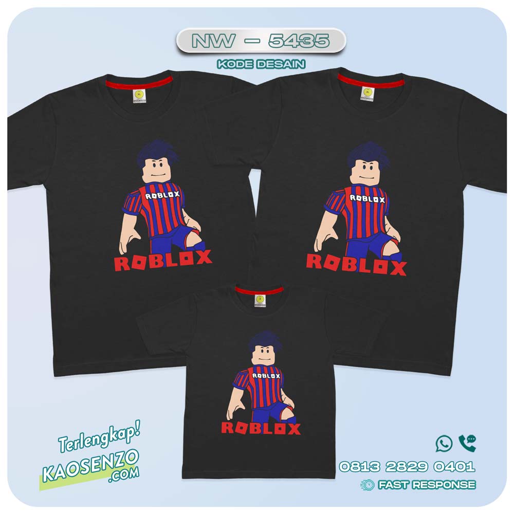 Baju Kaos Couple Keluarga Roblox | Kaos Family Custom | Kaos Roblox - NW 5435