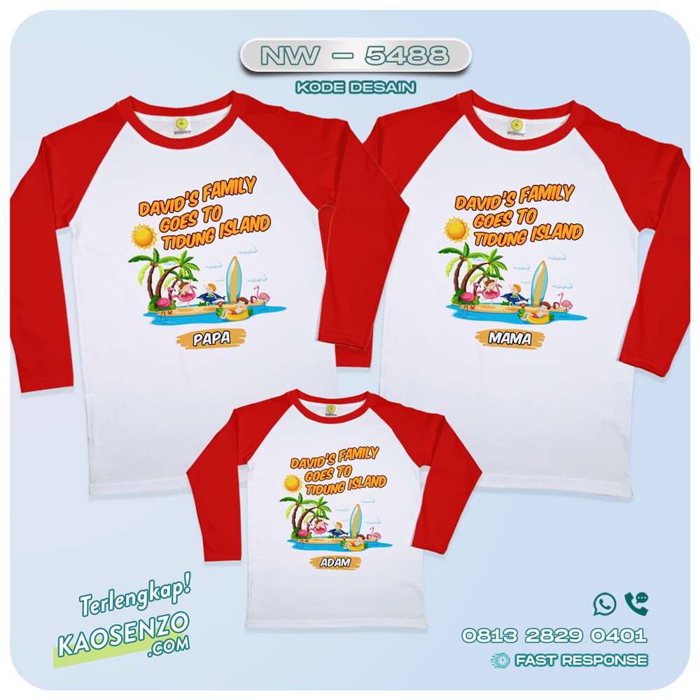 Baju Kaos Couple Keluarga Traveling | Kaos Couple Family Gathering | Kaos Liburan Keluarga | Kaos Liburan - NW 5488