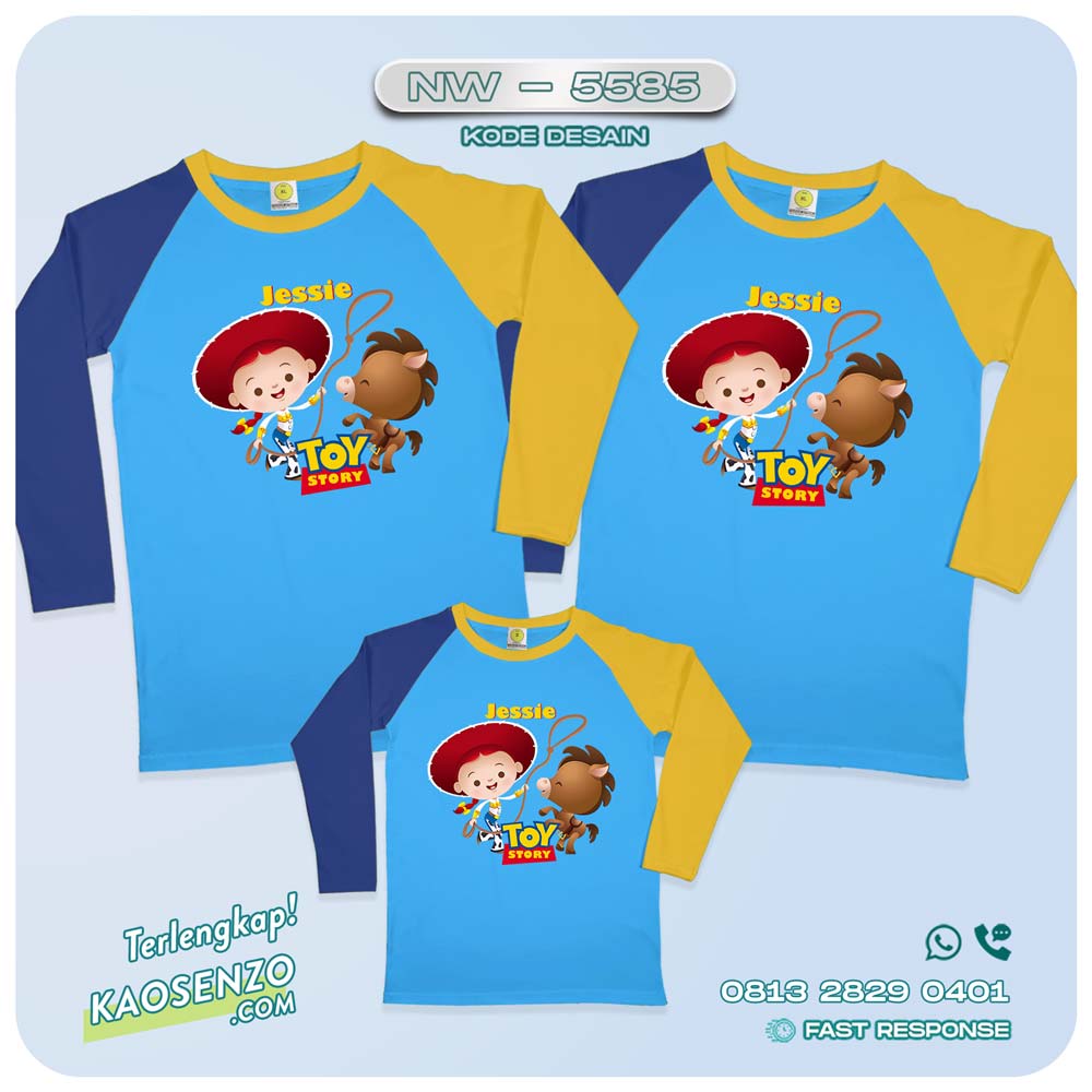 Baju Kaos Couple Keluarga Toy Story | Kaos Family Custom | Kaos Toy Story - NW 5585