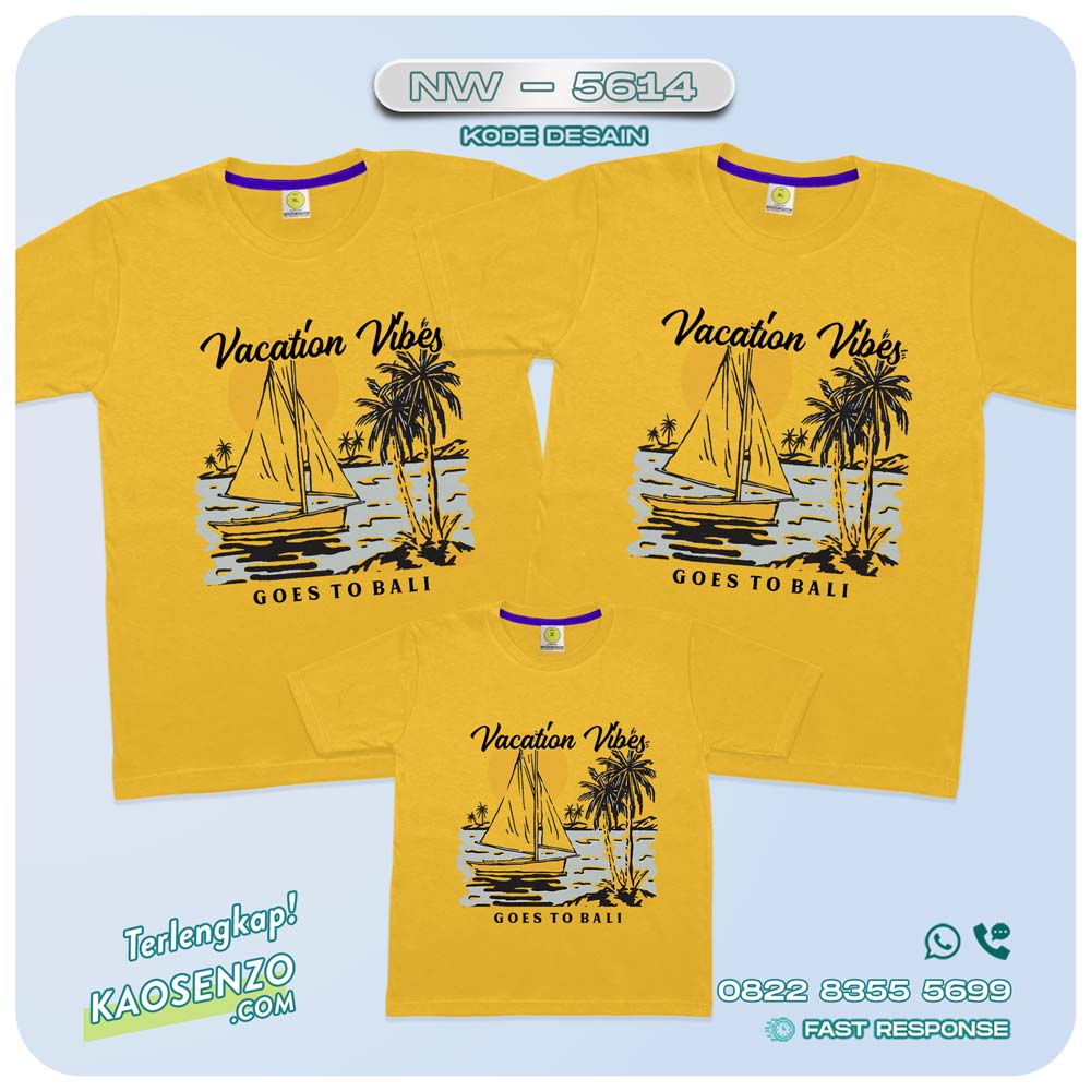 Kaos Couple Keluarga Traveling | Kaos Family Gathering | Kaos Liburan Keluarga | Kaos Gathering - NW 5635