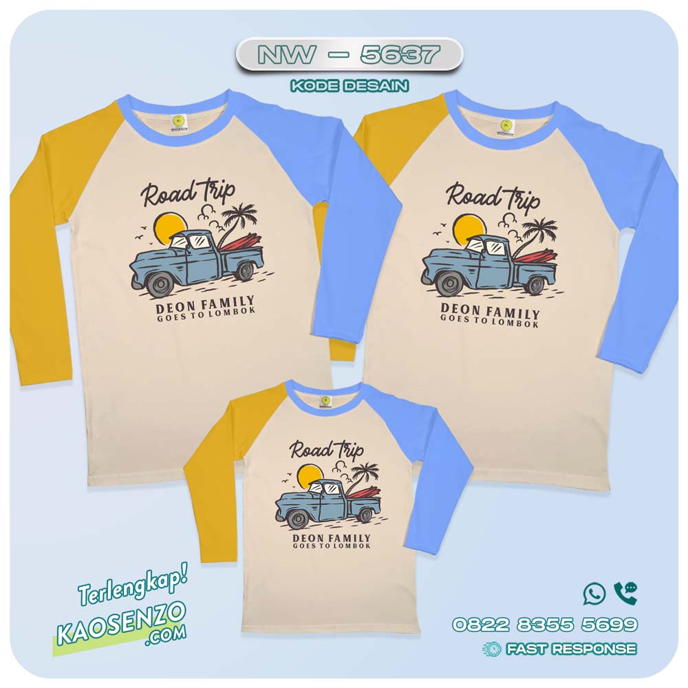 Baju Kaos Couple Keluarga Traveling | Kaos Couple Family Gathering | Kaos Liburan Keluarga | Kaos Liburan - NW 5637