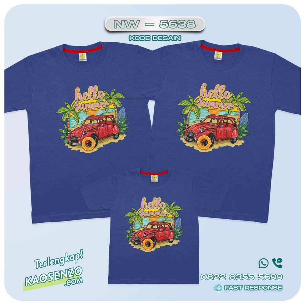 Kaos Couple Keluarga Traveling | Kaos Family Gathering | Kaos Liburan Keluarga | Kaos Gathering - NW 5638