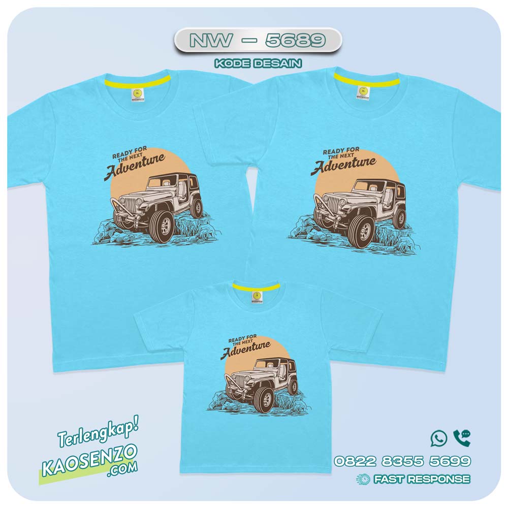 Kaos Couple Keluarga Traveling | Kaos Couple Family Gathering | Kaos Liburan Keluarga | Kaos Jeep - NW 5689