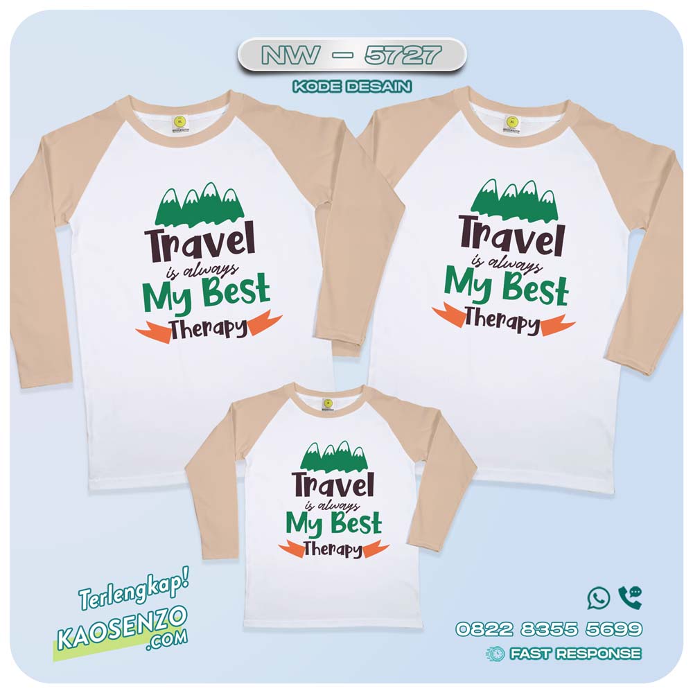 Kaos Couple Keluarga Traveling | Kaos Couple Family Gathering | Kaos Liburan Keluarga | Kaos Liburan - NW 5727