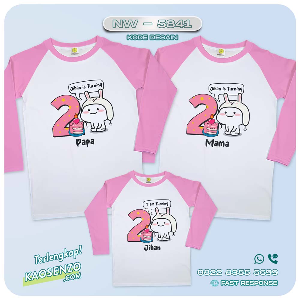 Baju Kaos Couple Keluarga Sticker Pentol | Kaos Family Custom | Kaos Pentol - NW 5841