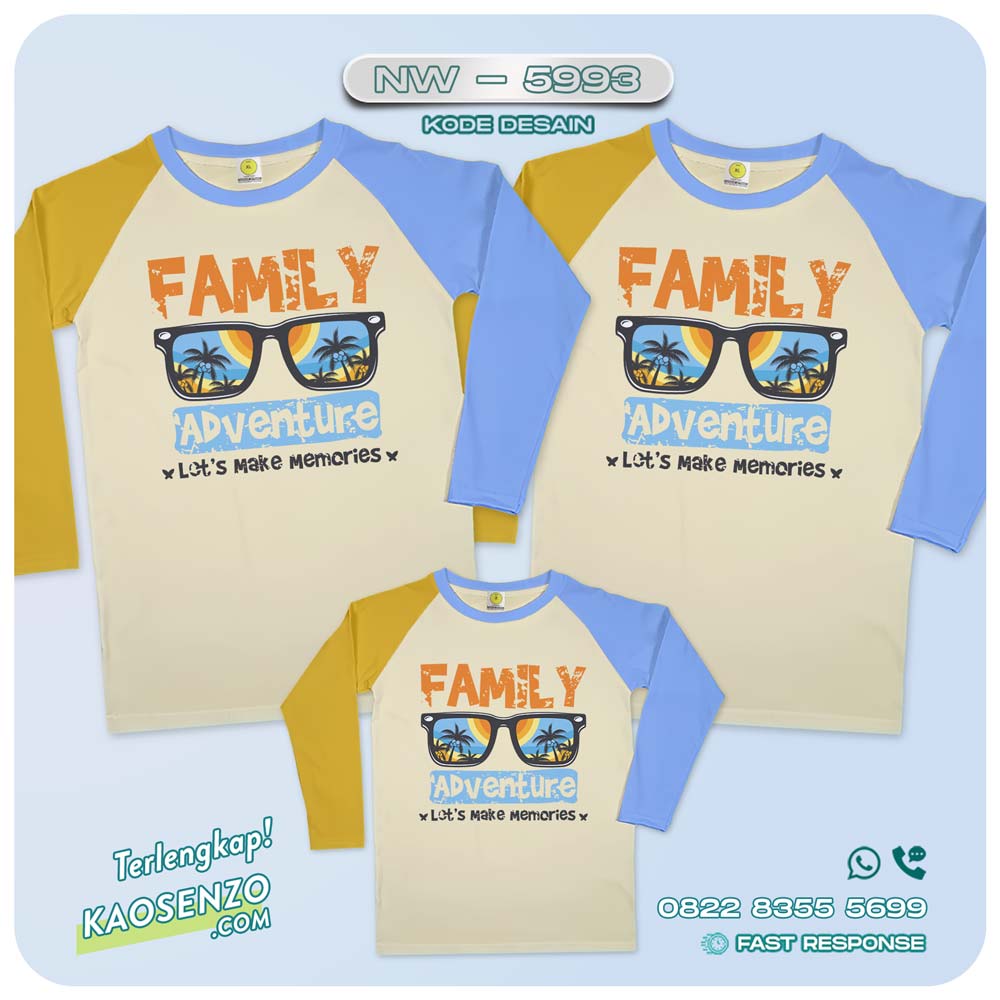 Kaos Couple Keluarga Traveling | Kaos Couple Family Gathering | Kaos Liburan Keluarga | Kaos Liburan - NW 5993