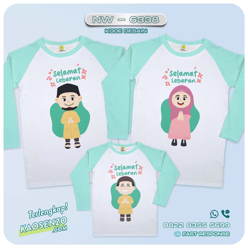 Kaos Couple Keluarga | Kaos Couple Lebaran | Kaos Keluarga Islami | Kaos Motif Islami - NW 6338