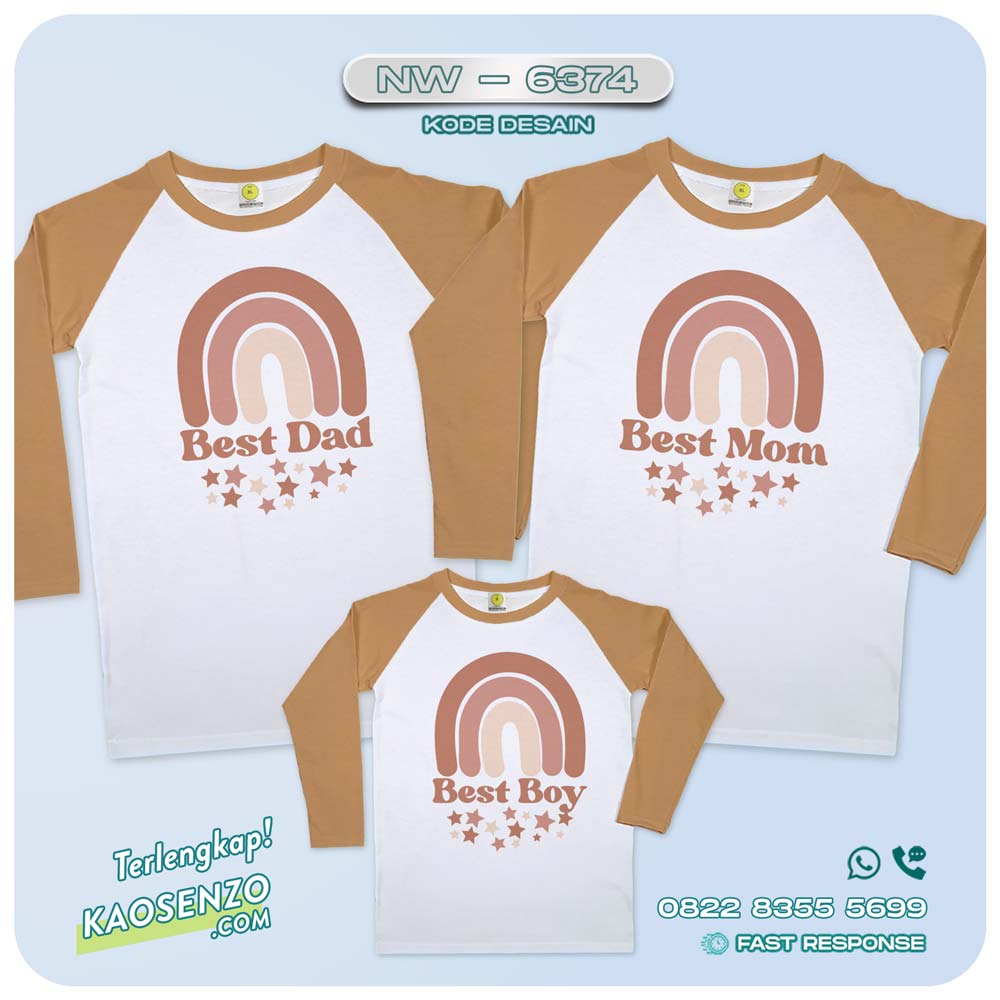 Baju Kaos Couple Keluarga Boho Rainbow | Kaos Family Custom Boho Rainbow | Kaos Boho Rainbow - NW 6374
